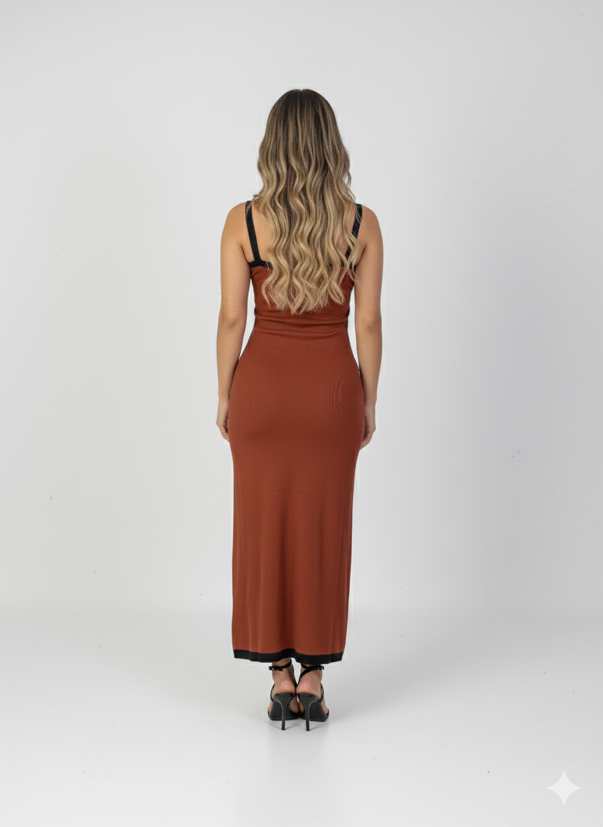 Vestido "Encanto" Tabaco