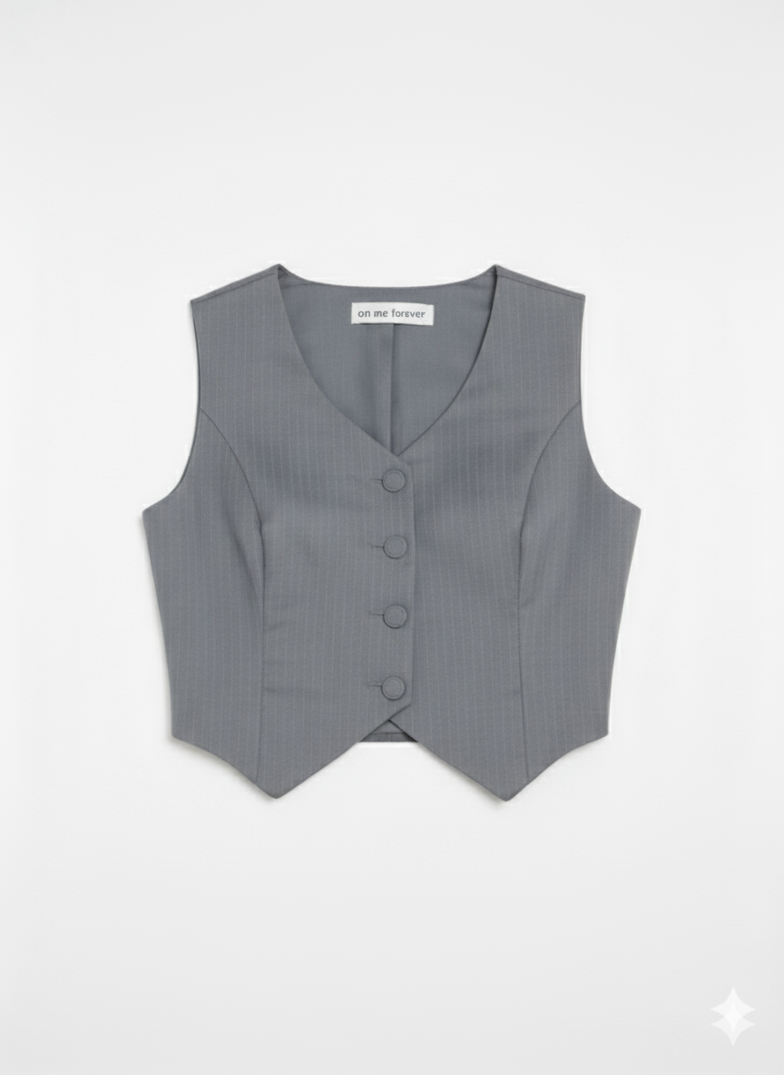 Conjunto en Gabardina gris medio