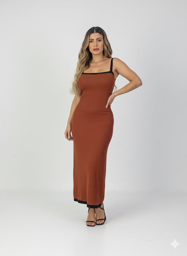 Vestido "Encanto" Tabaco