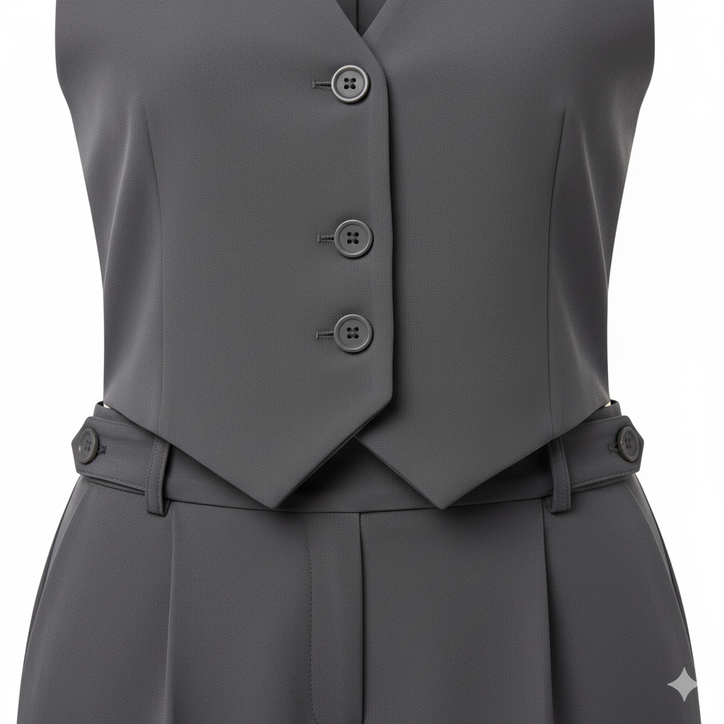 Conjunto en Gabardina pizarra