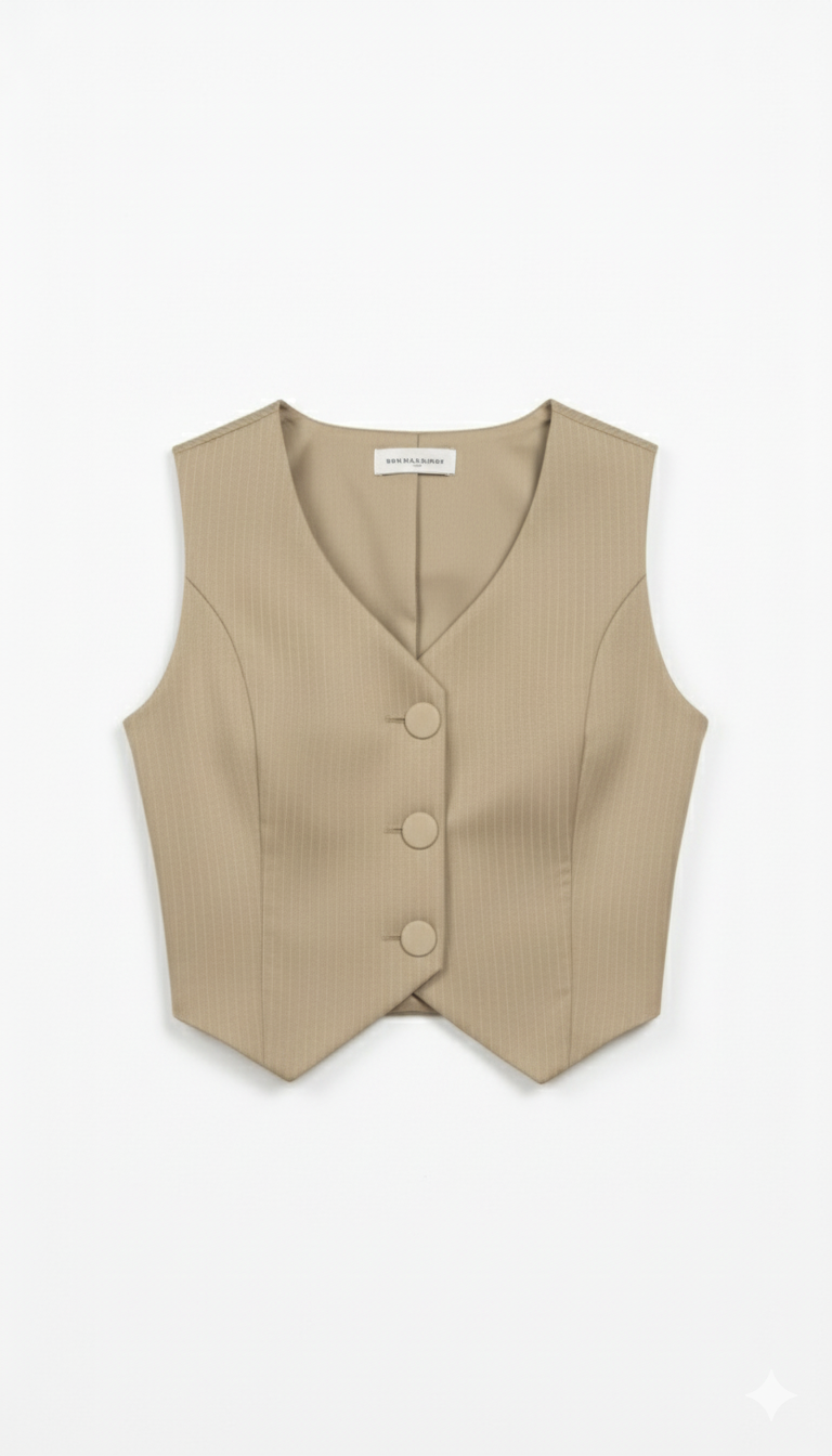 Conjunto en Gabardina nude