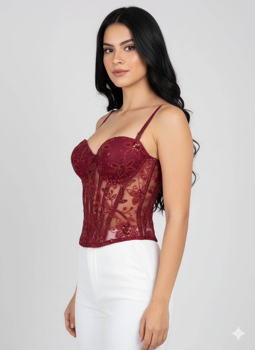 Corset Artemisa (Vino tinto)