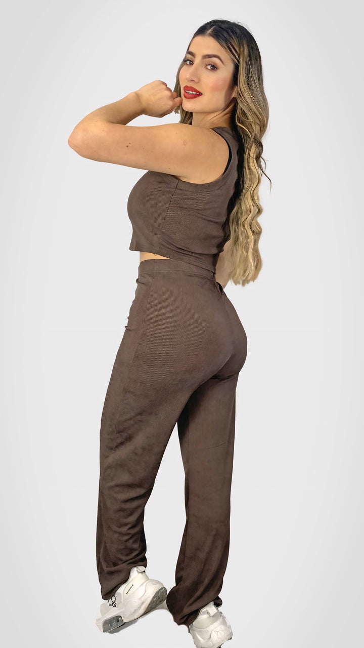 Conjunto Urban Fit tabaco